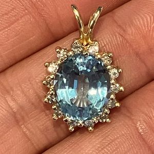 Blue Topaz pendant